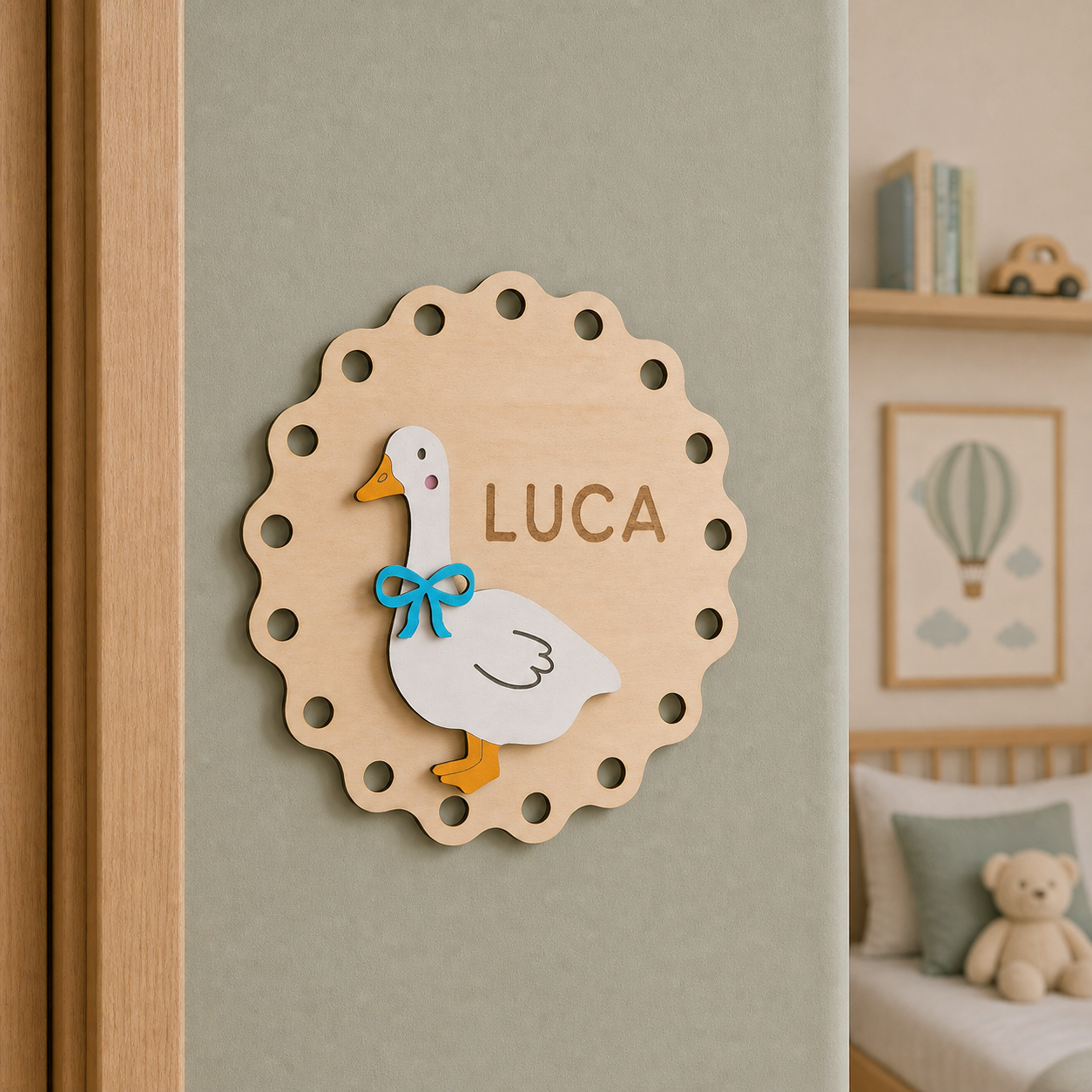 Personalised Goose Name Plaque