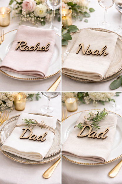 Wooden Place Names, Laser Cut
