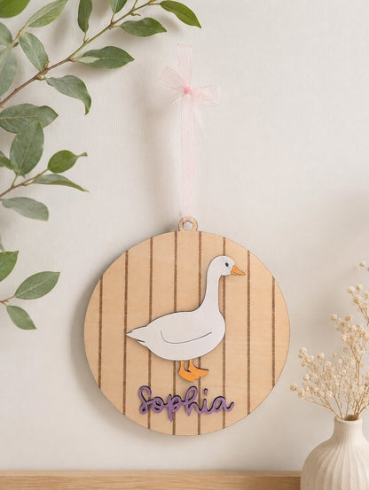 Personalised Goose Name Plaque