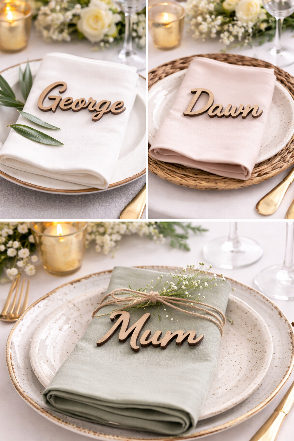 Wooden Place Names, Laser Cut