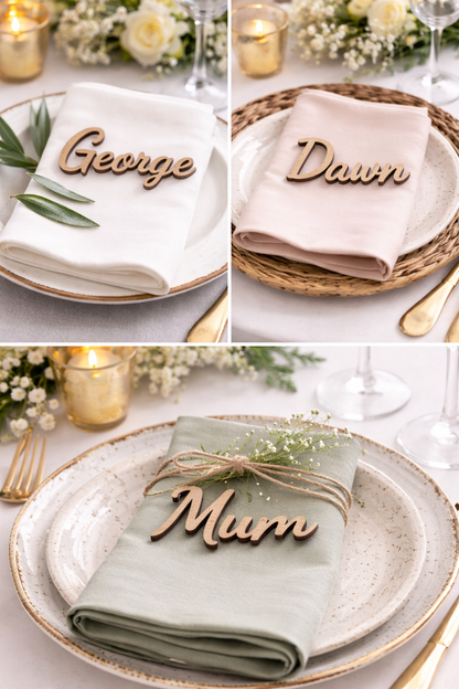 Wooden Place Names, Laser Cut