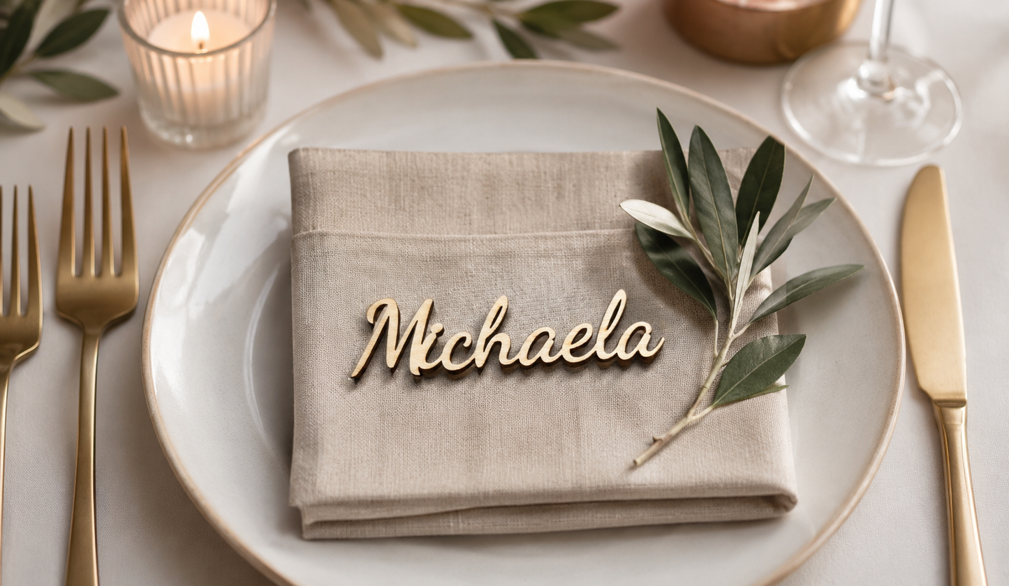 Wooden Place Names, Laser Cut