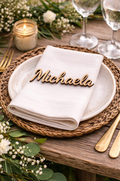 Wooden Place Names, Laser Cut