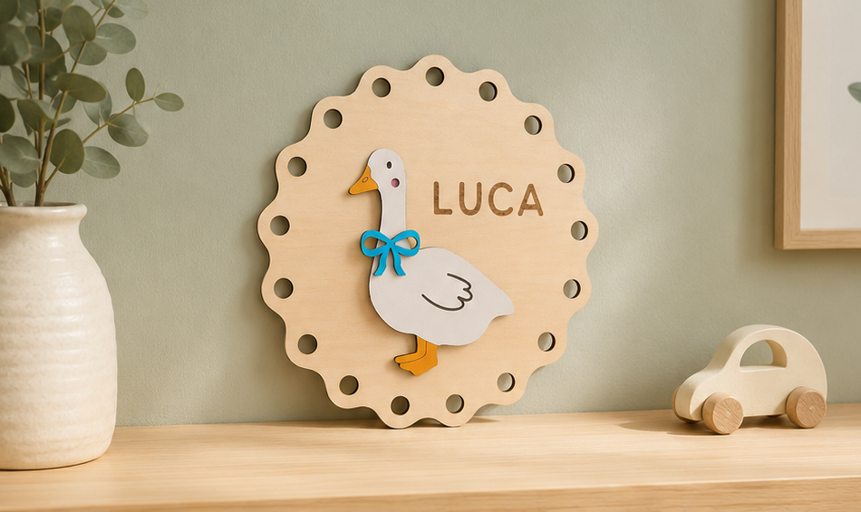Personalised Goose Name Plaque